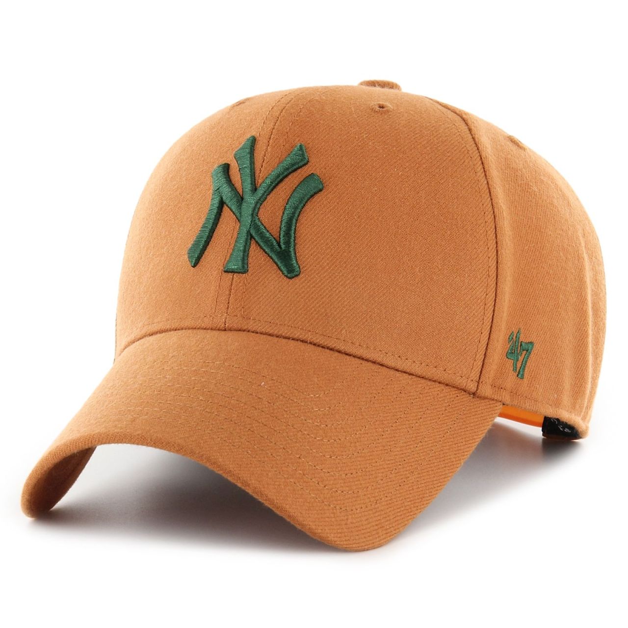 47 Brand Curved Snapback Cap MLB New York Yankees orange