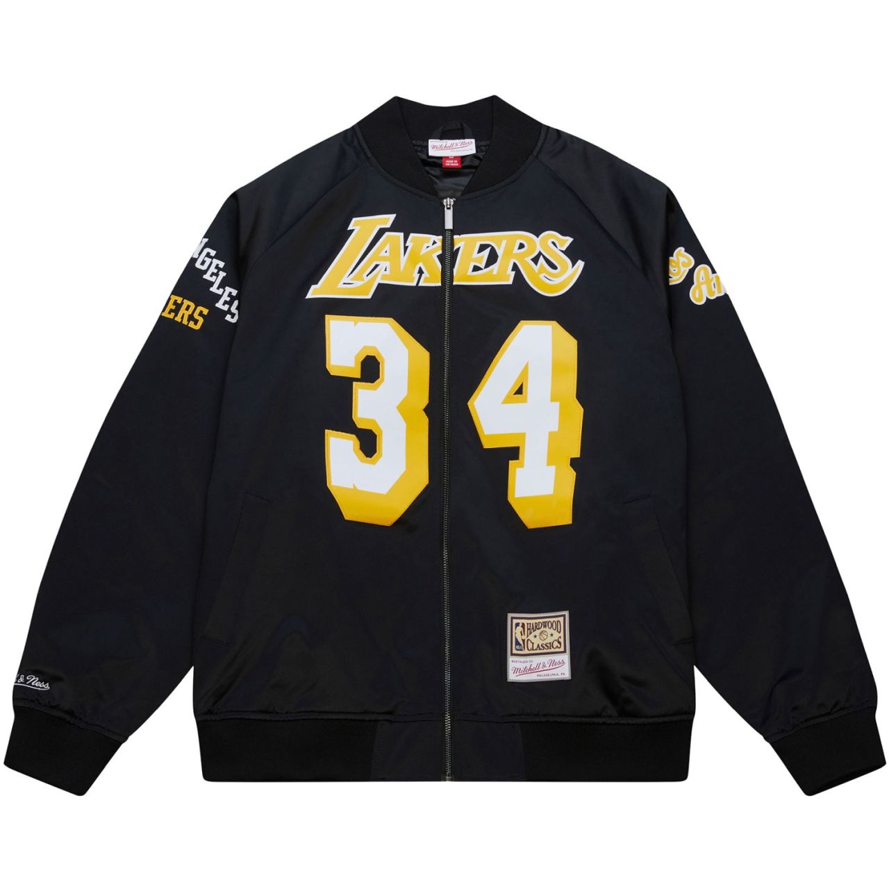 M&N Satin Bomber Jacke - Los Angeles Lakers Shaquille O’Neal