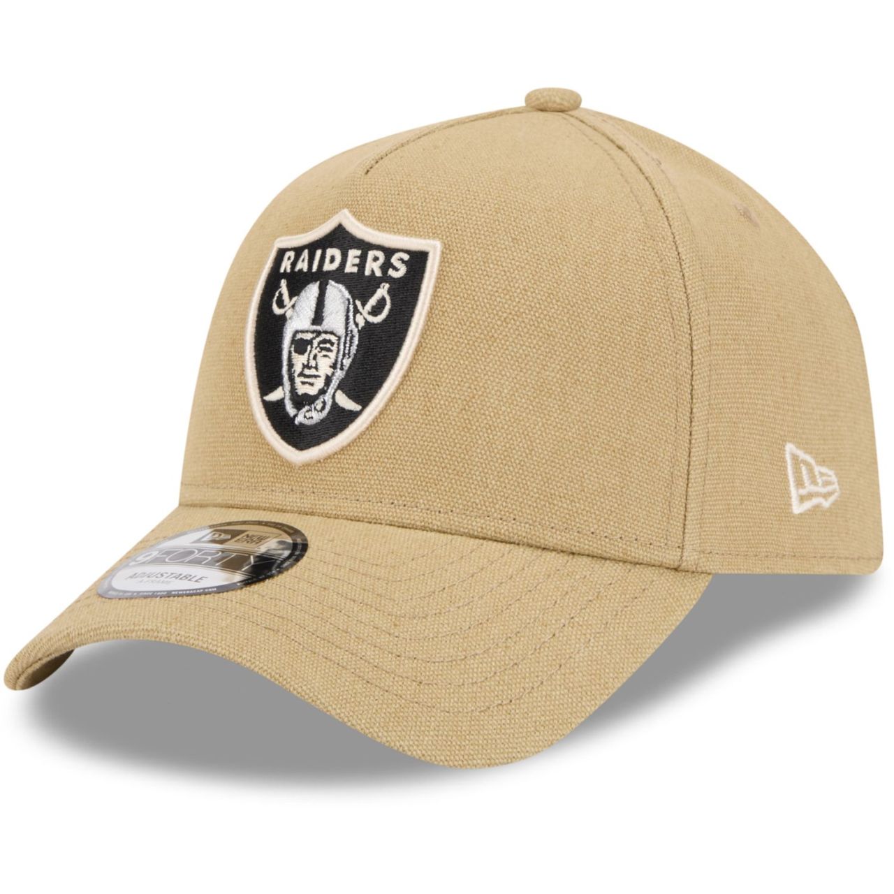 New Era A-Frame Trucker Leinen Cap - Las Vegas Raiders beige