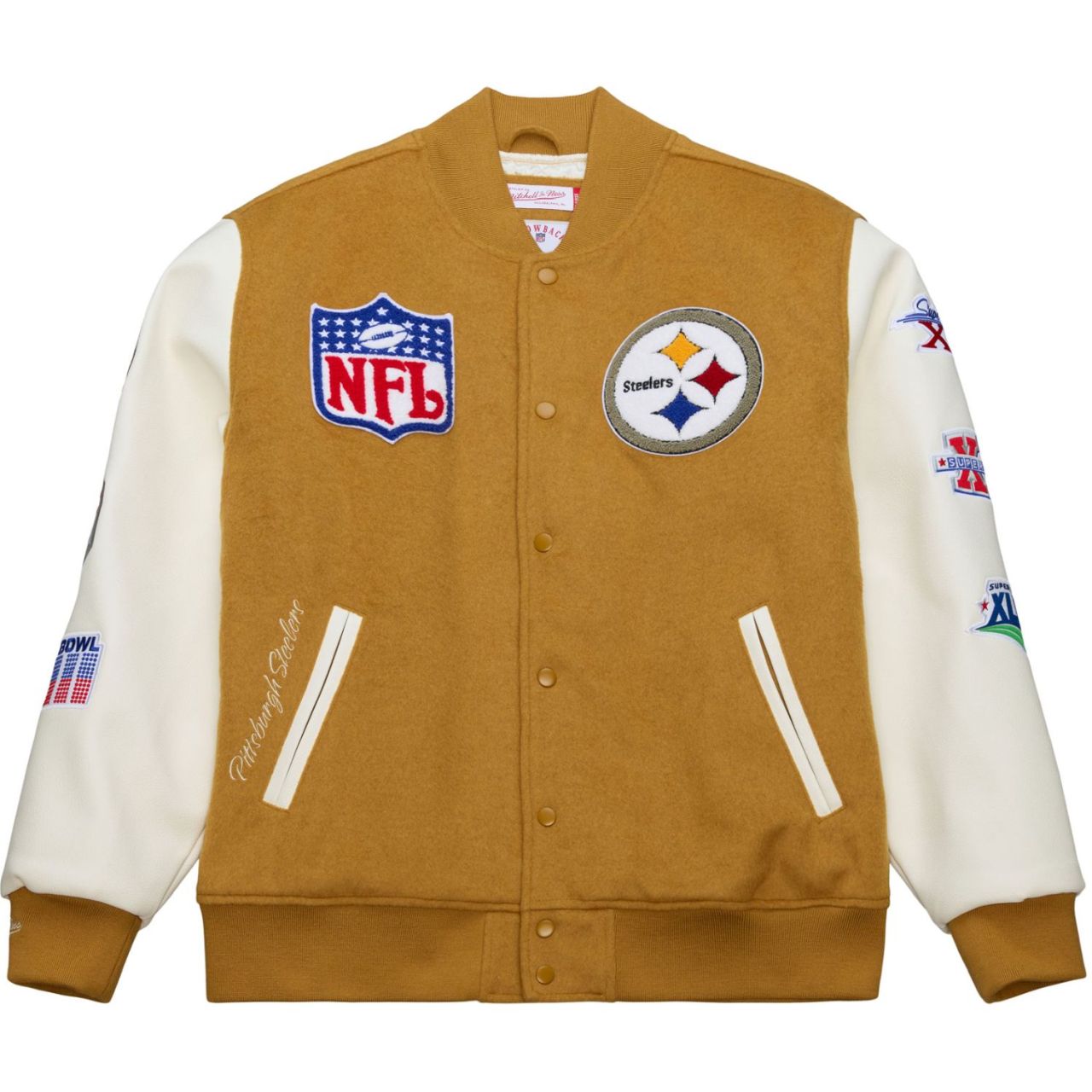 Mitchell & Ness Varsity Jacke DUSTED Pittsburgh Steelers