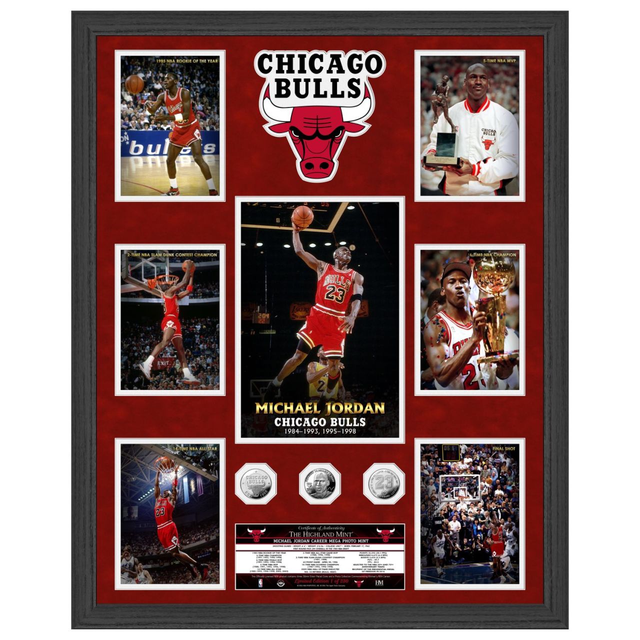 Michael Jordan Chicago Bulls NBA Champion Mega Coin Bild