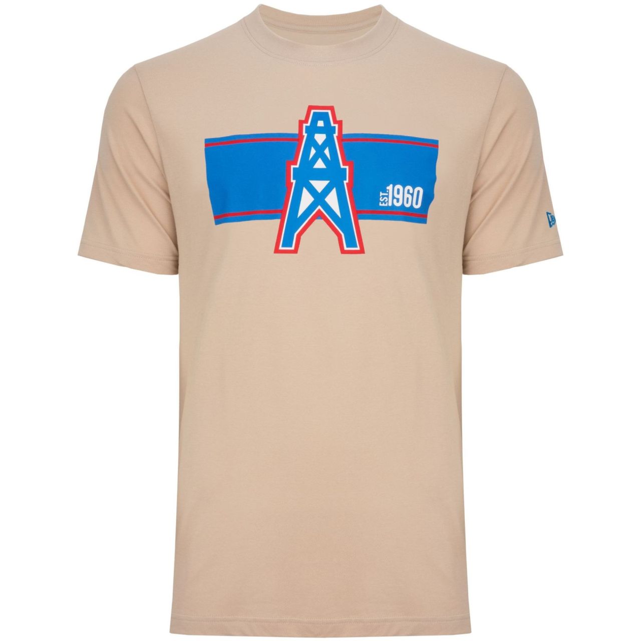 New Era Shirt - NFL SIDELINE Houston Oilers stone
