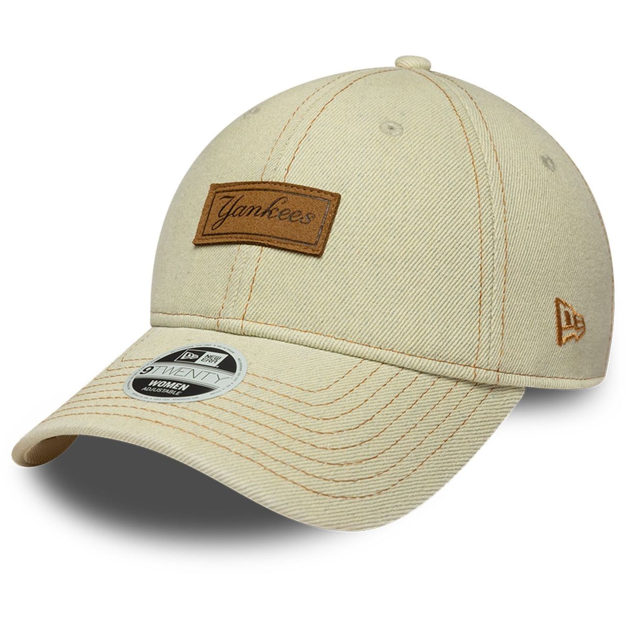 New Era 9Twenty Damen Cap - DIRTY DENIM NY Yankees beige