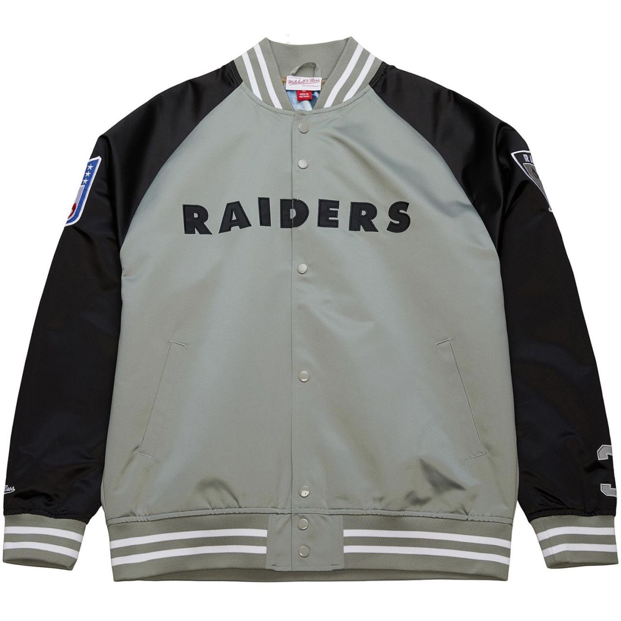 M&N Lightweight Satin Jacke - LA Raiders Bo Jackson