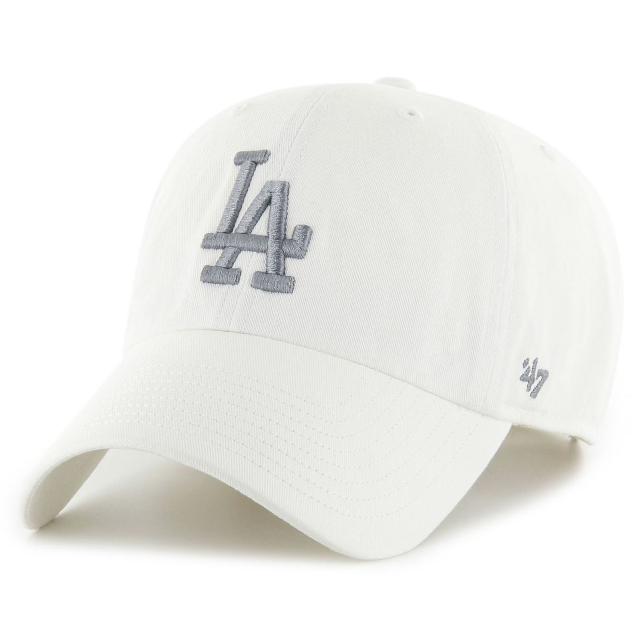 47 Brand Strapback Cap - CLEAN UP Los Angeles Dodgers weiß
