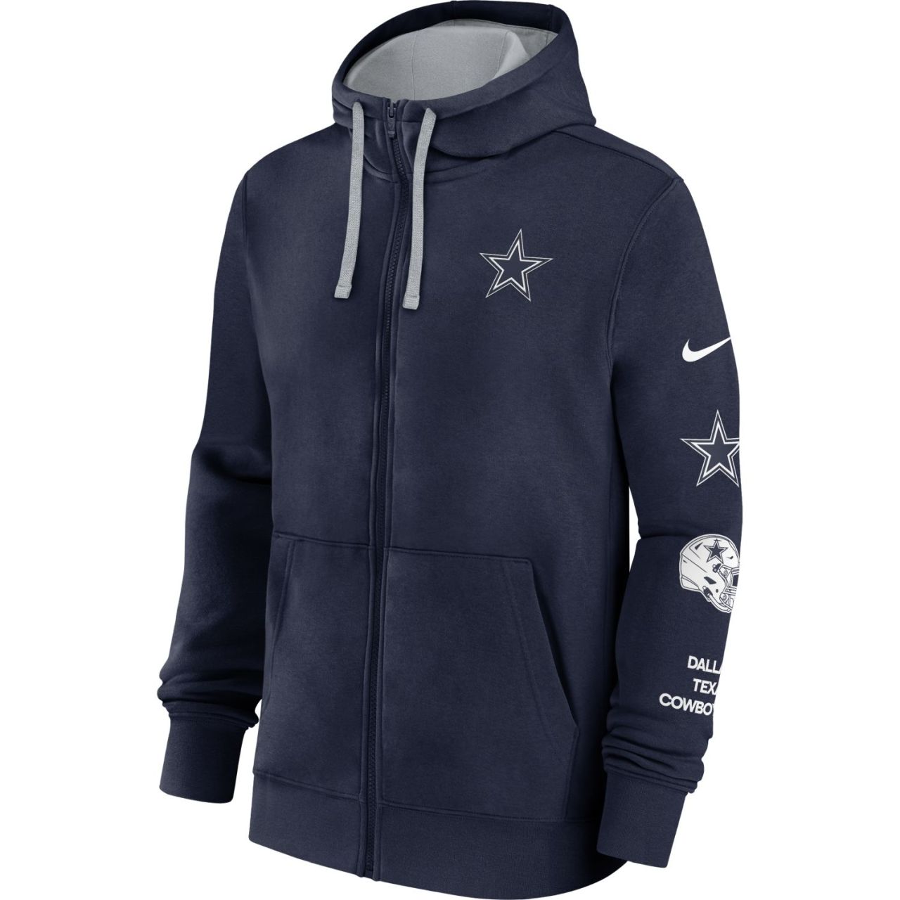 Dallas Cowboys Nike Club Fleece Full-Zip Hoody