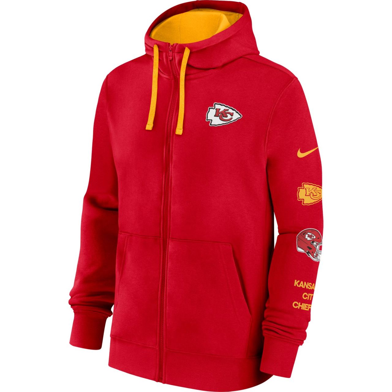 Kansas City Chiefs Nike Club Fleece Full-Zip Hoody