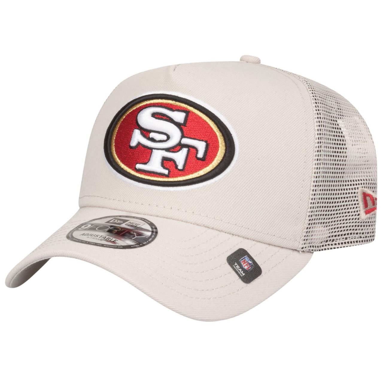 New Era A-Frame Mesh Trucker Cap - San Francisco 49ers stone