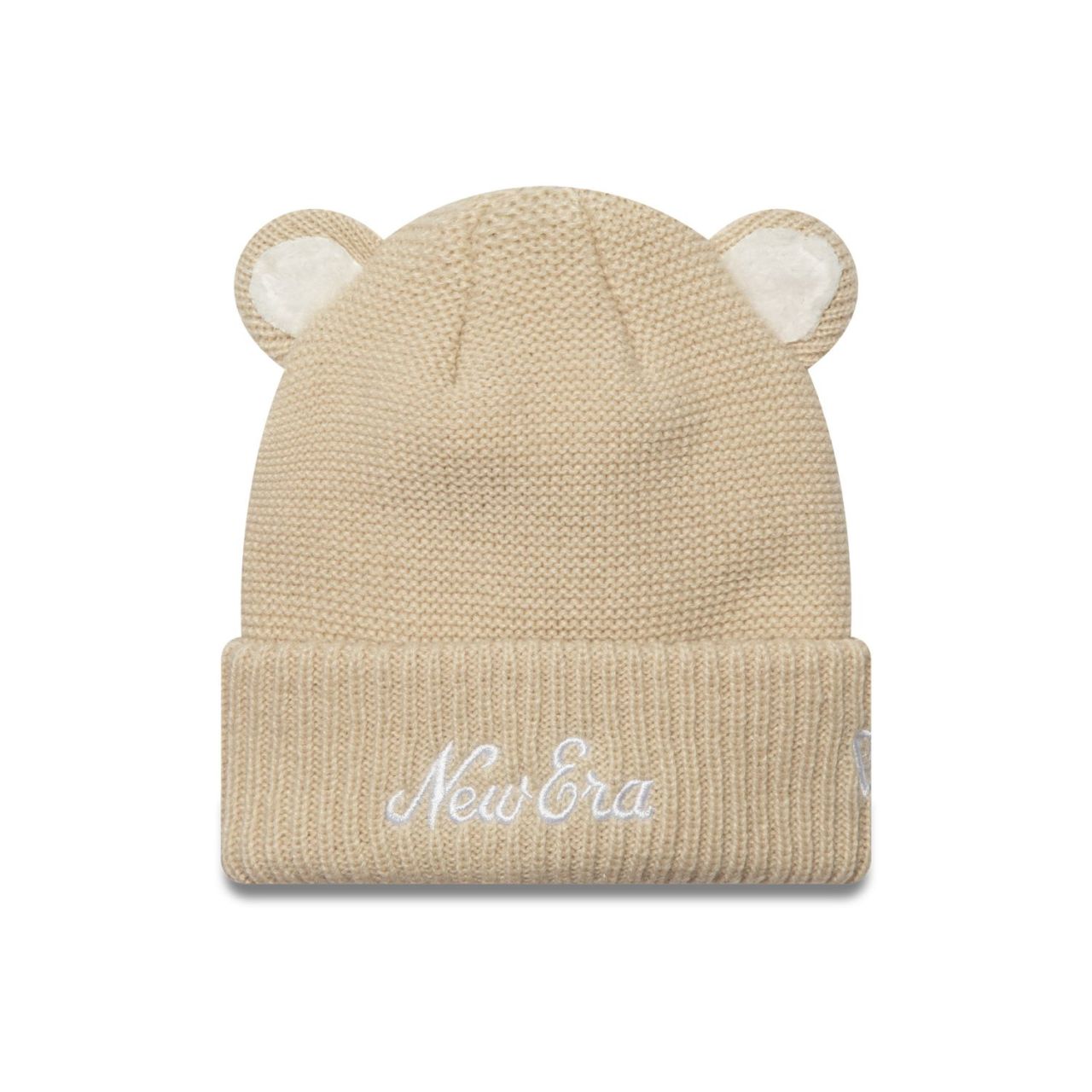New Era Kinder Beanie Wintermütze - CUTE EARS beige
