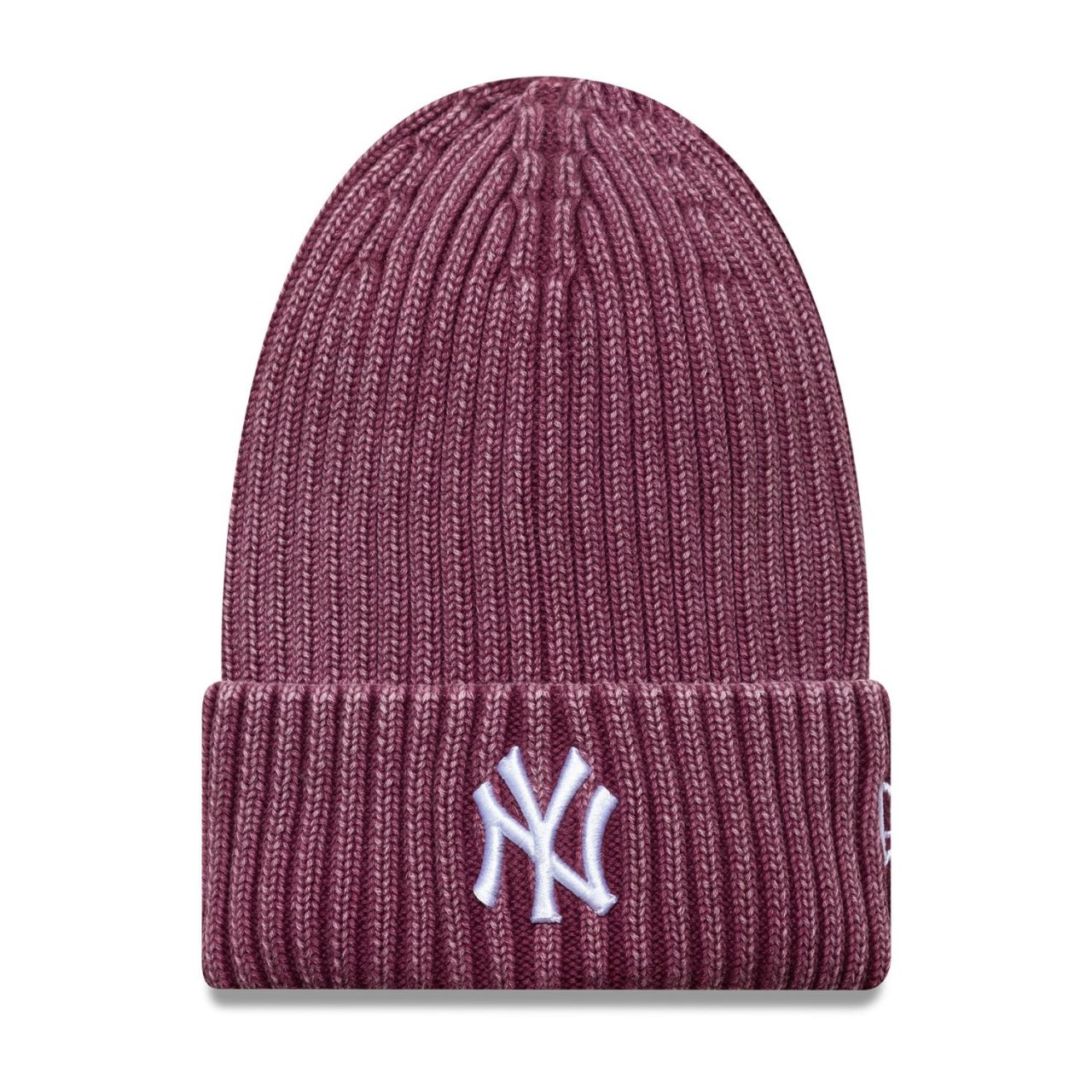 New Era Wintermütze Long Beanie - WASHED NY violett