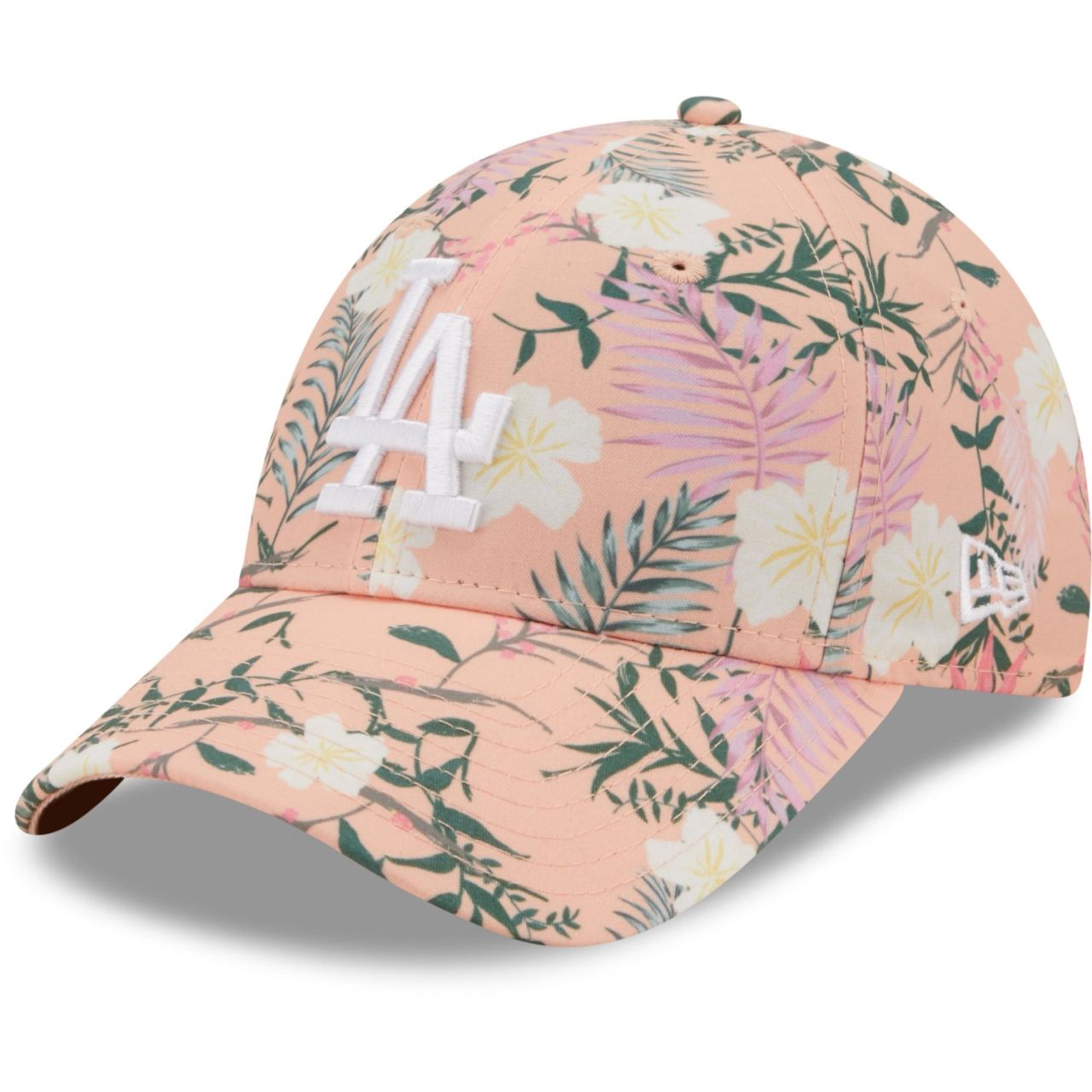New Era 9Forty Damen Cap - FLORAL Los Angeles Dodgers rosa