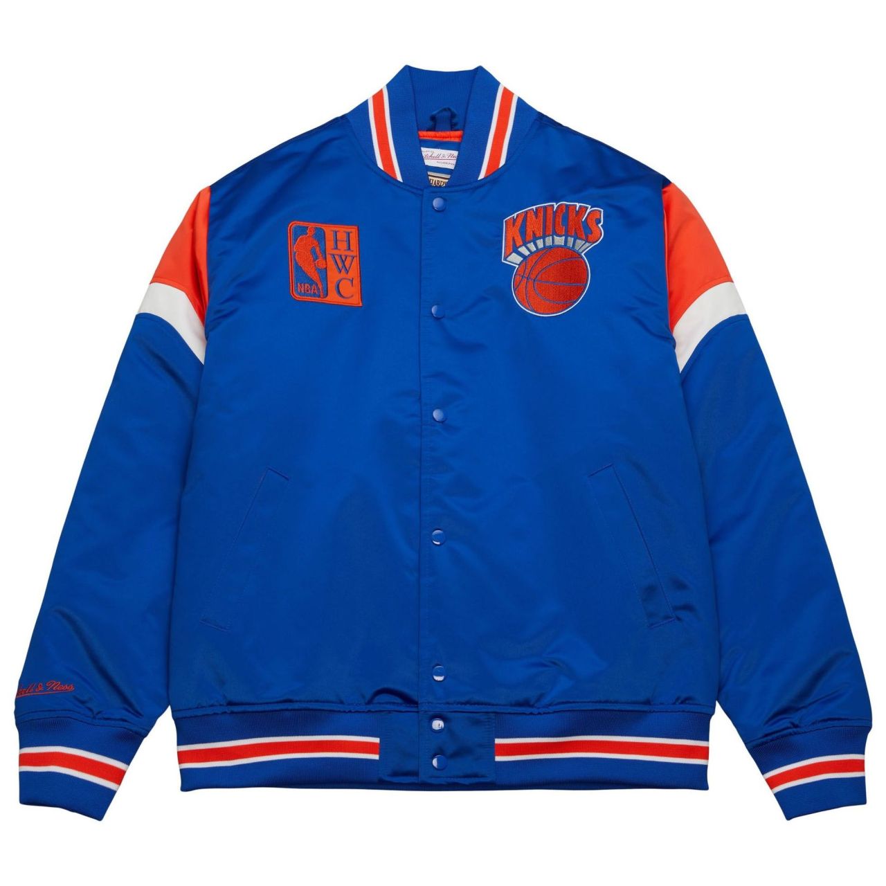 M&N Heavyweight Satin Jacke NBA New York Knicks