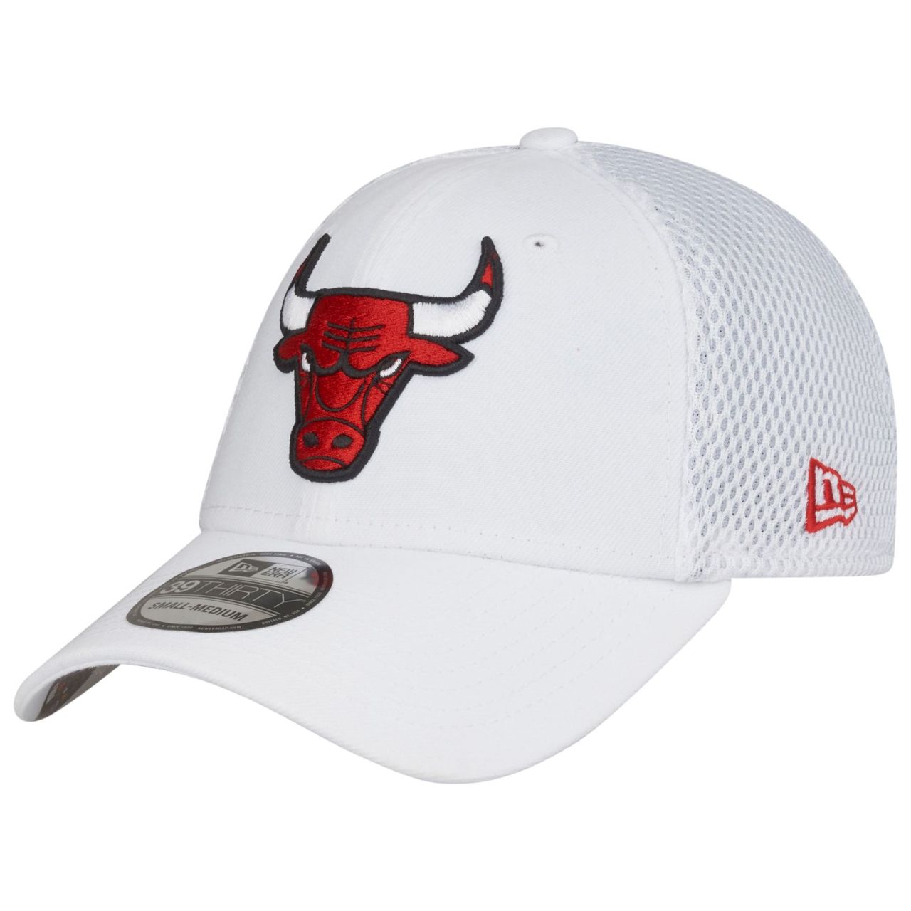 New Era 39Thirty Stretch Mesh Cap - Chicago Bulls weiß