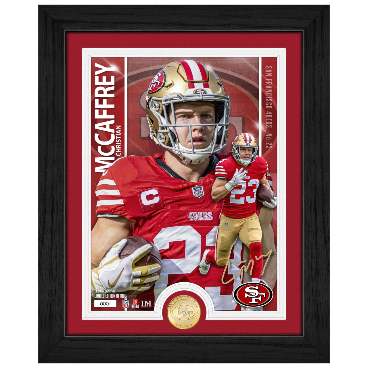 Christian McCaffrey San Francisco 49ers Artist Coin Bild