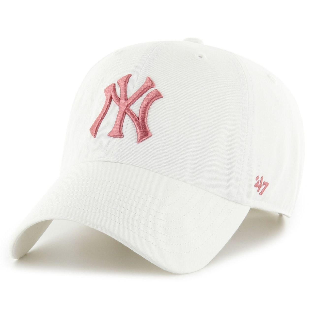 47 Brand Strapback Cap - CLEAN UP New York Yankees weiß
