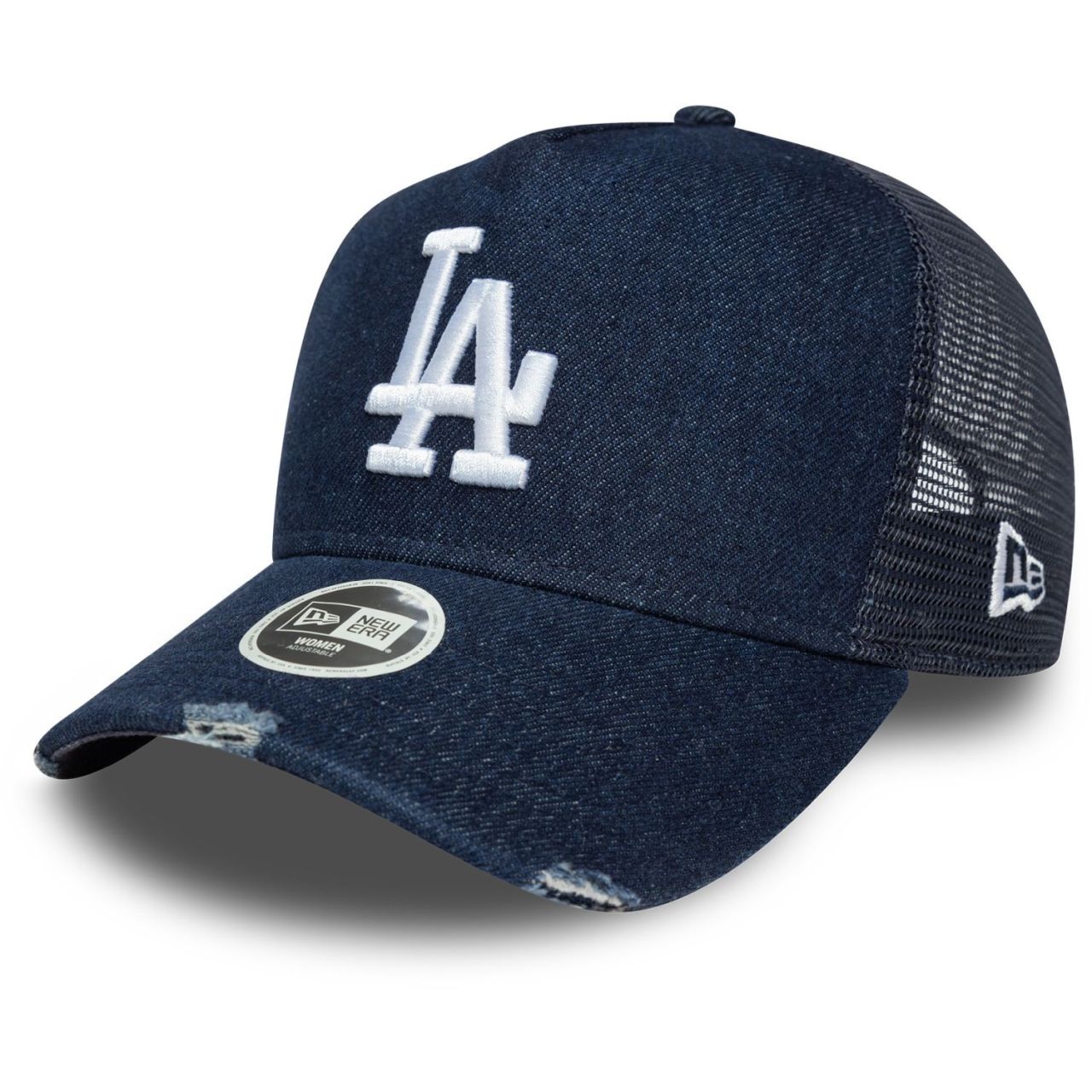 New Era Damen Trucker Cap - DENIM Los Angeles Dodgers navy