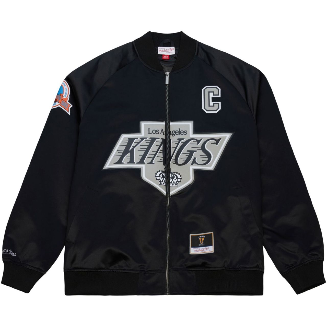 M&N Satin Bomber Jacke - Los Angeles Kings Wayne Gretzky