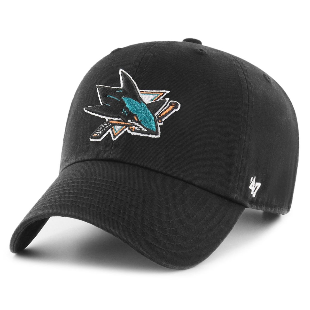 47 Brand Relaxed Fit Cap - CLEAN UP San Jose Sharks schwarz