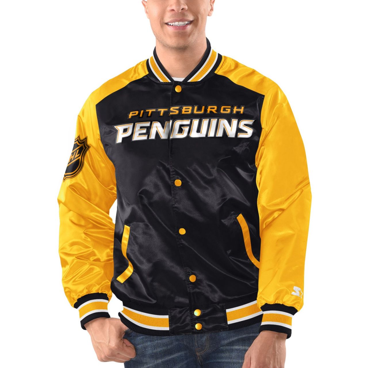 STARTER NHL Pittsburgh Penguins RENEGADE Satin Jacke