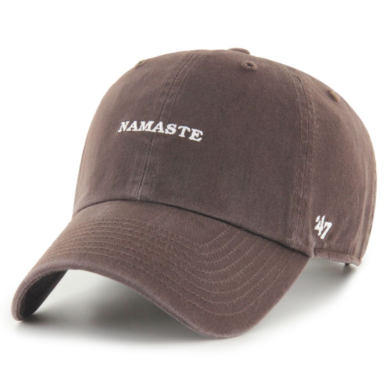 47 Brand Adjustable CLEAN UP Cap - SLOGEN Namaste braun