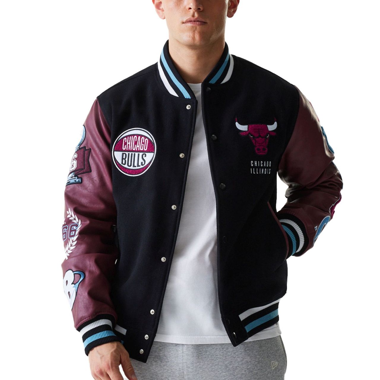 New Era Varsity College Jacke - NBA Chicago Bulls
