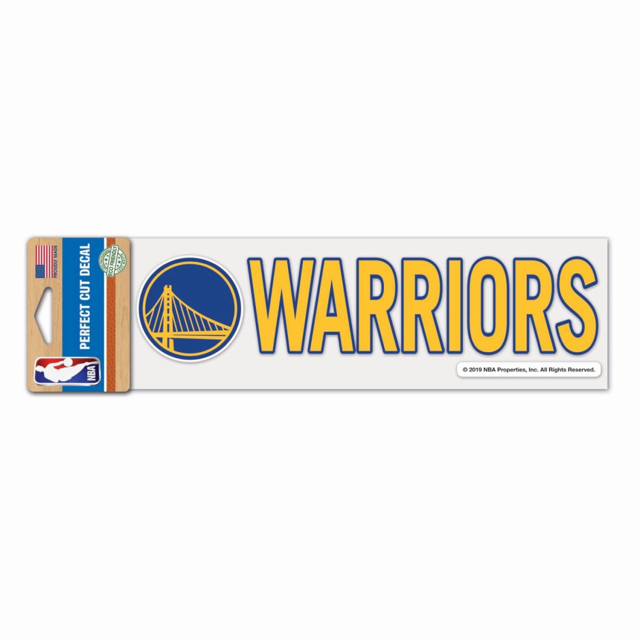 NBA Perfect Cut Aufkleber 8x25cm Golden State Warriors