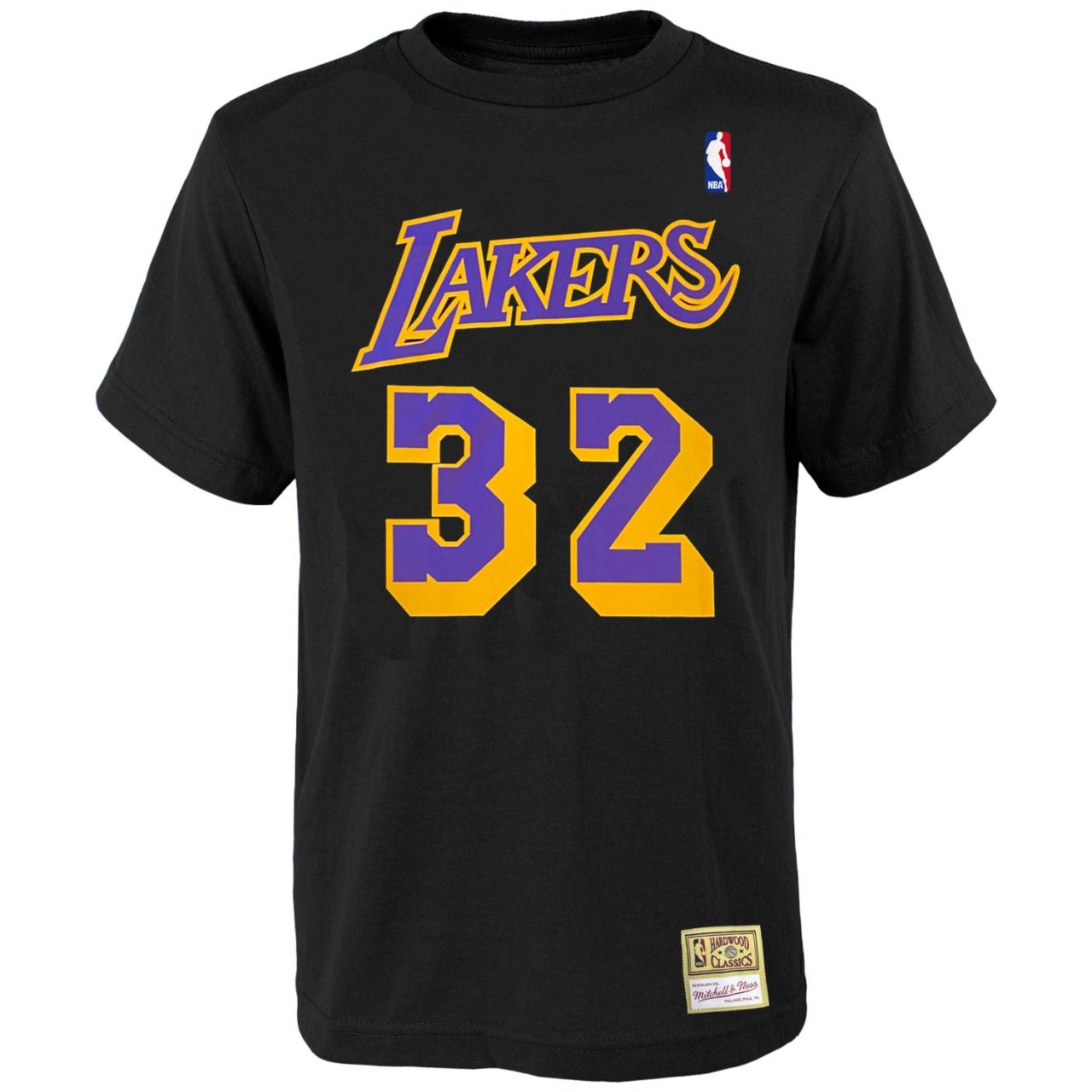 M&N Shirt - Los Angeles Lakers Magic Johnson schwarz