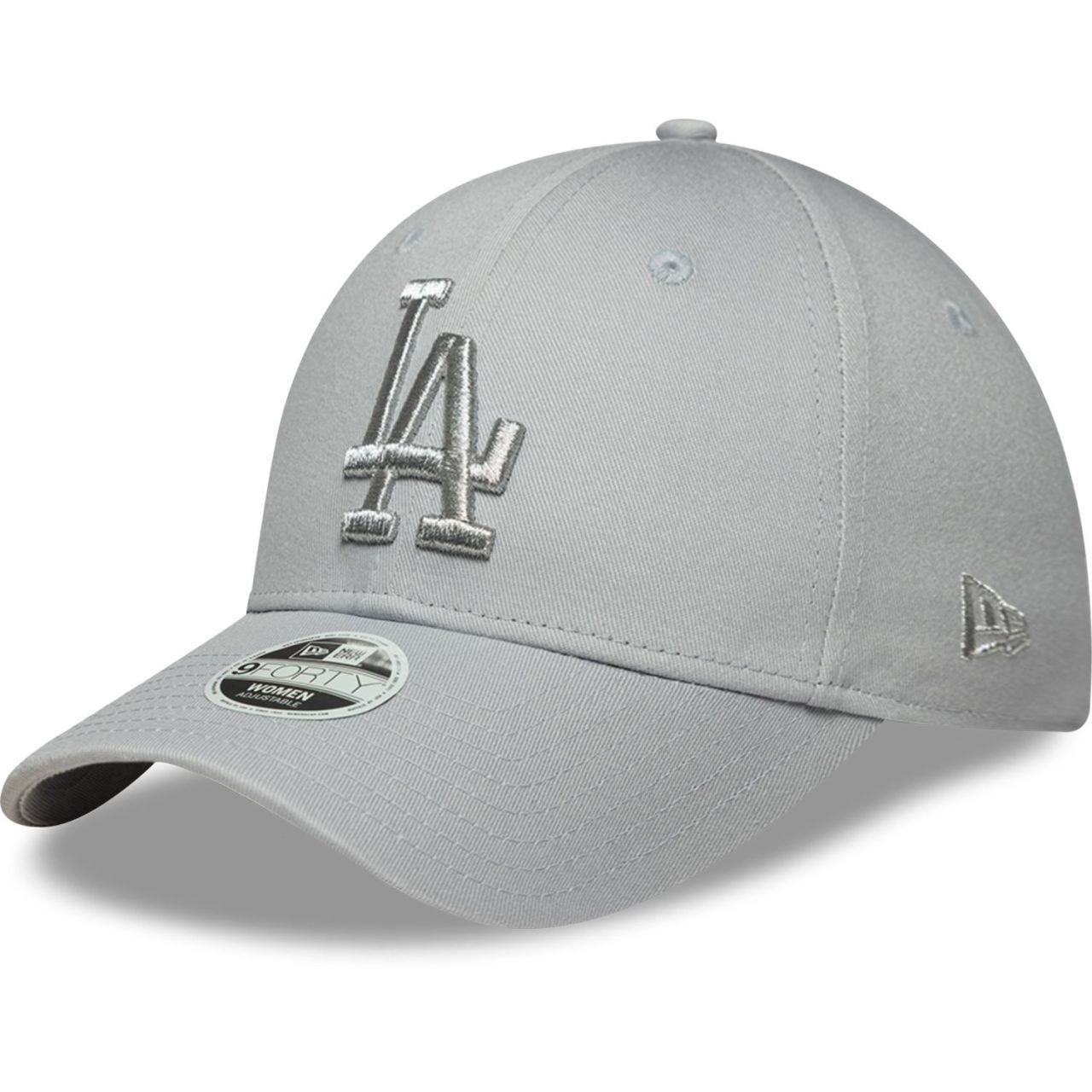 New Era 9Forty Damen Cap - METALLIC Los Angeles Dodgers grau