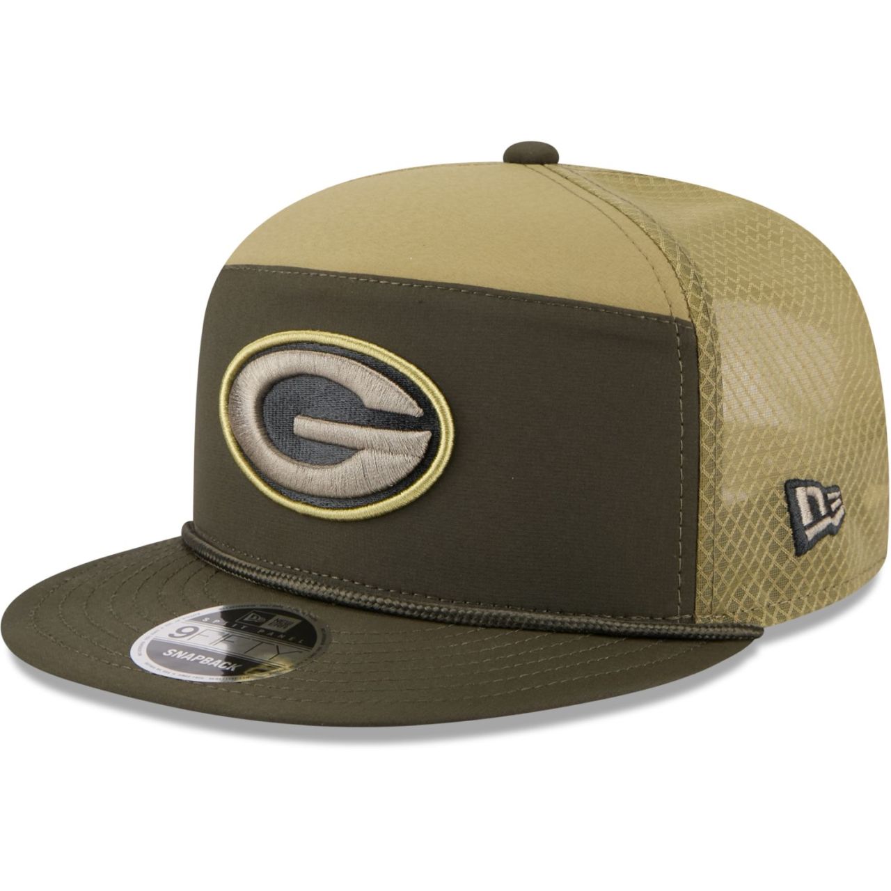 New Era 9Fifty Split Panel Cap - SALUTE Green Bay Packers