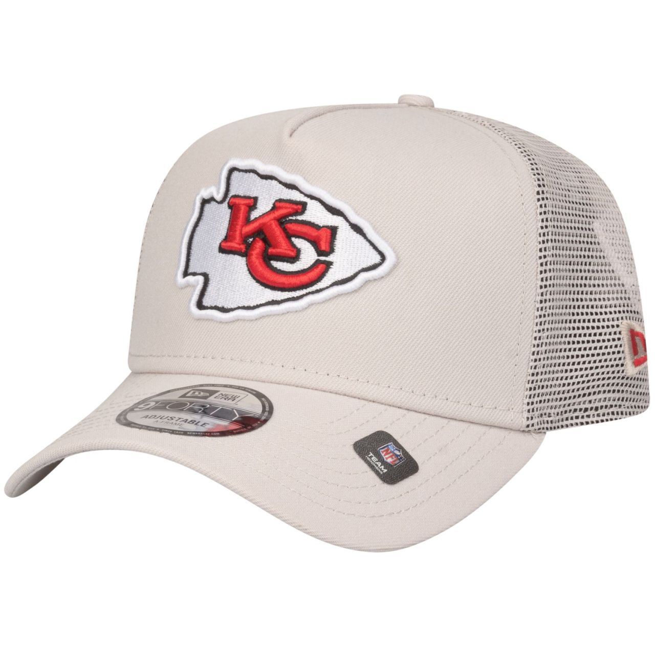 New Era A-Frame Mesh Trucker Cap - Kansas City Chiefs stone
