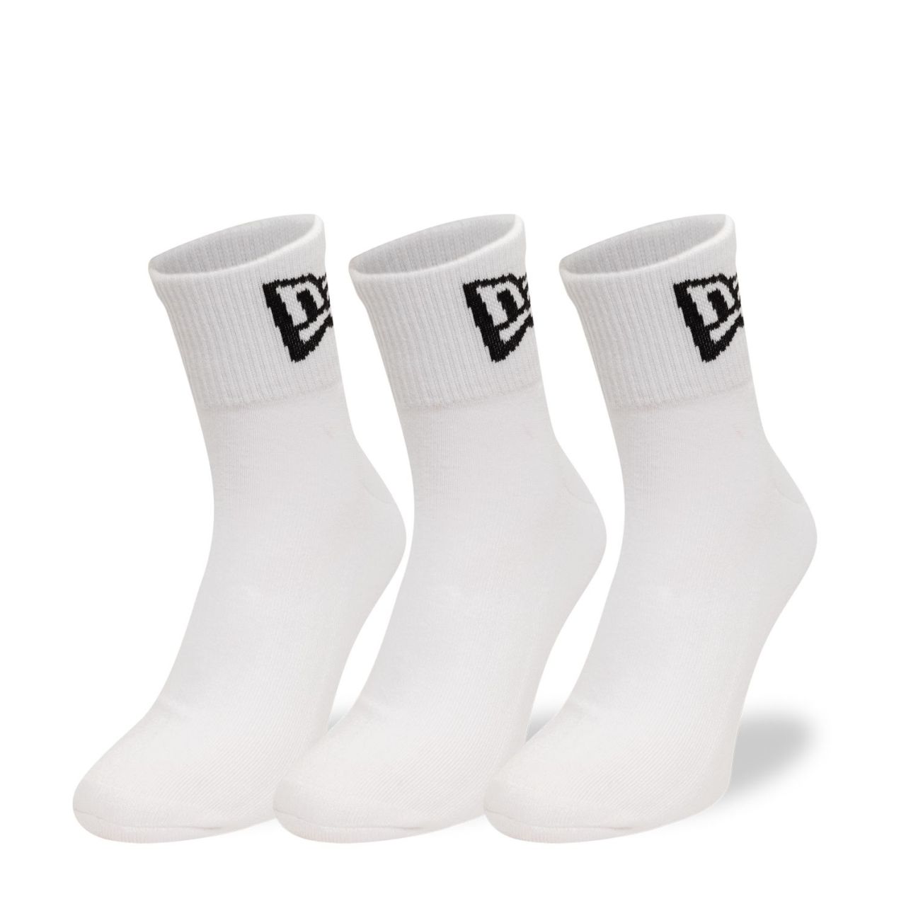New Era Unisex Socken - FLAG ANKLE 3er Pack weiß