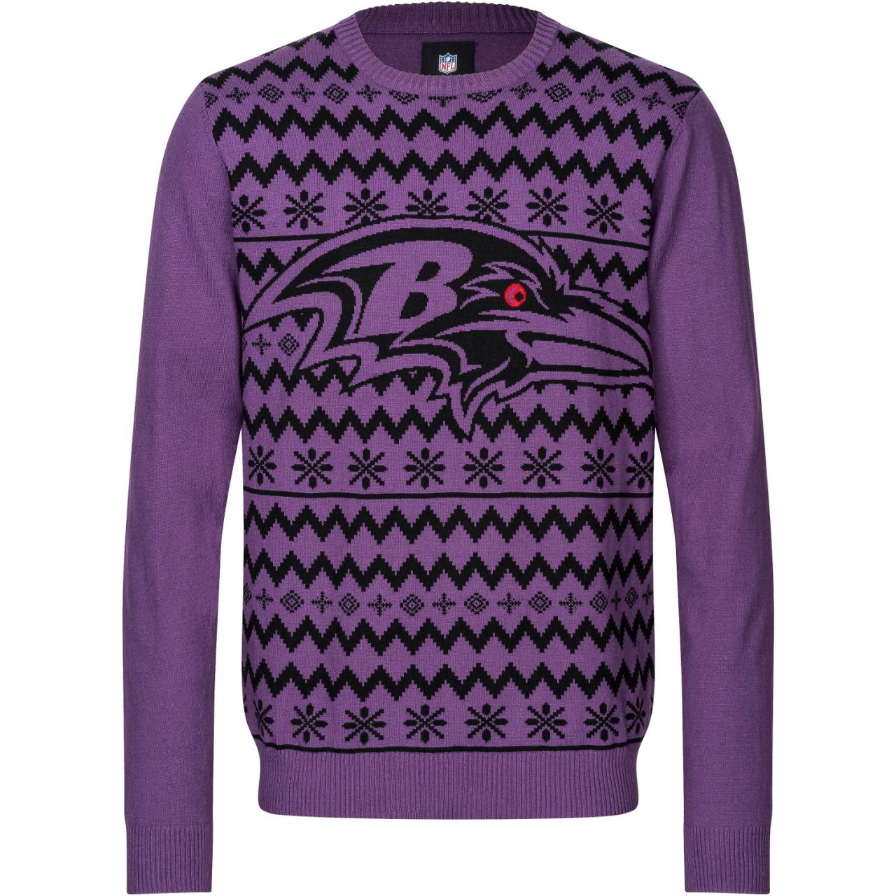 NFL Winter Sweater XMAS Strick Pullover Baltimore Ravens