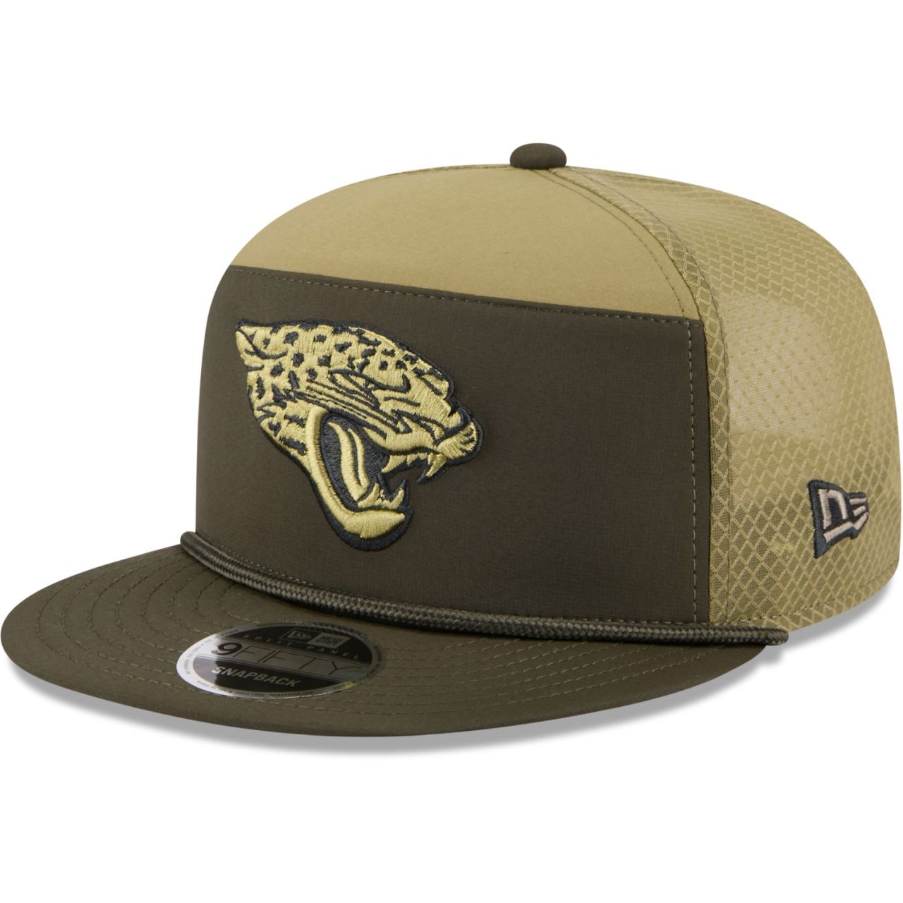 New Era 9Fifty Split Panel Cap - SALUTE Jacksonville Jaguars