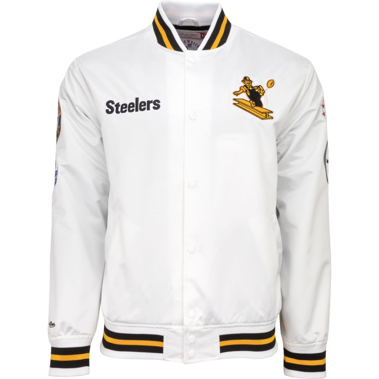 City Collection Lightweight Satin Jacke Pittsburgh Steelers