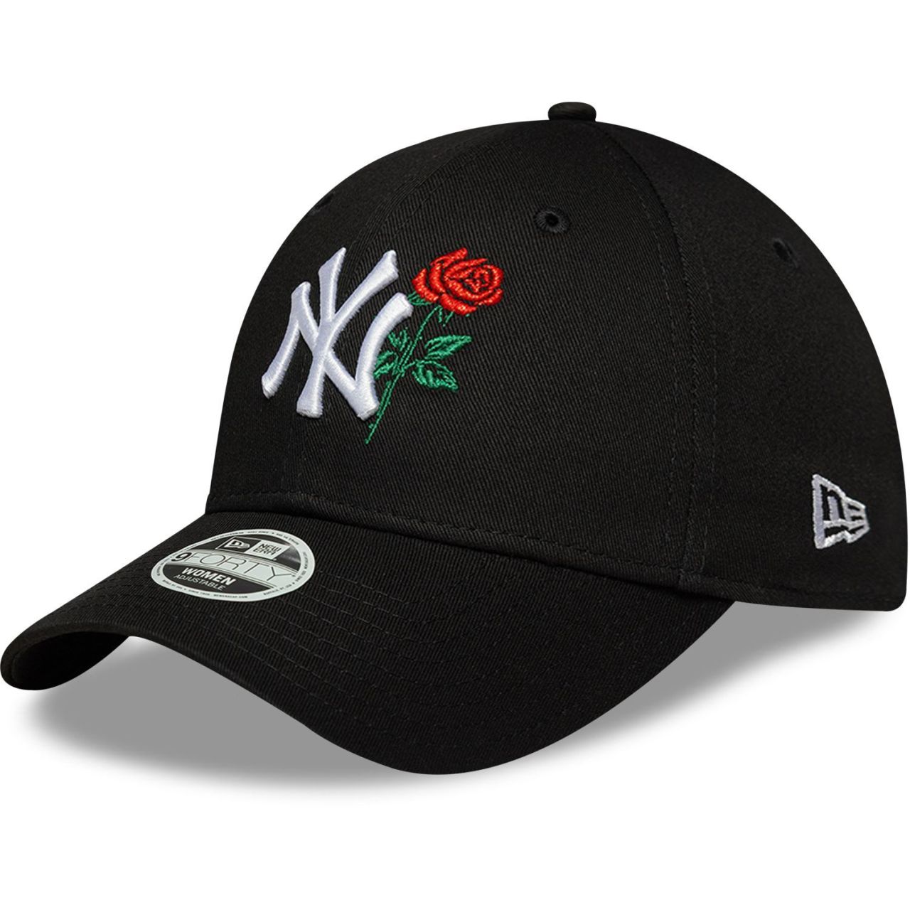 New Era 9Forty Damen Cap - ROSE New York Yankees schwarz