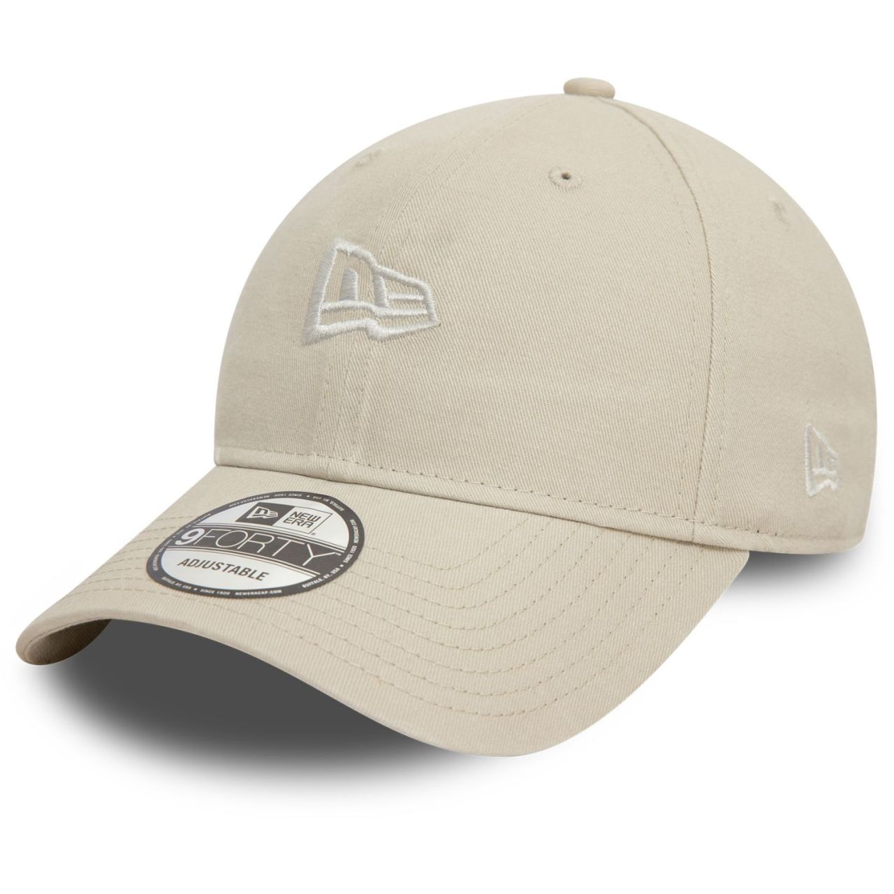 New Era 9Forty Strapback Cap - NE BRAND FLAG stone beige