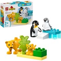 10442 DUPLO Town Wildtier-Familien: Pinguine und Löwen, Konstruktionsspielzeug