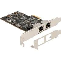 PCI Express x2 Karte auf 2 x RJ45 2,5 Gigabit, LAN-Adapter