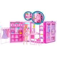 Barbie Traumkleiderschrank mit Puppe, Puppenmöbel