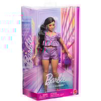 Barbie Deluxe Style im violetten Metallic Outfit, Puppe