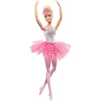 Barbie Dreamtopia Zauberlicht Ballerina mit Leucht-Kleid, Puppe