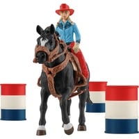 Farm World Barrel Racing mit Cowgirl, Spielfigur