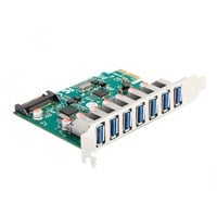 PCI Express x1 Karte zu 7 x extern USB 5 Gbps Typ-A Buchse, USB-Controller