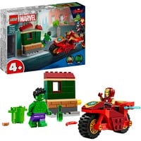 76287 Marvel Super Heroes Iron Man mit Bike und der Hulk, Konstruktionsspielzeug