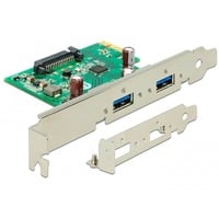 PCIe x1 Karte zu 2x ext. USB 3.2 Gen 1, USB-Controller