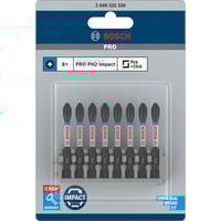 PRO Impact Control Schrauberbit-Satz PH2, 8-teilig