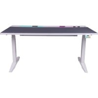 G700 RGB White Gaming Desk, Gaming-Tisch