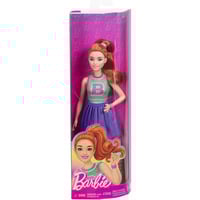 Barbie Fashionista Puppe im Jersey-Oberteil und Faltenrock