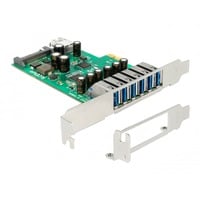 PCI Express x1 Karte zu 6 x extern + 1 x intern USB 5, USB-Controller
