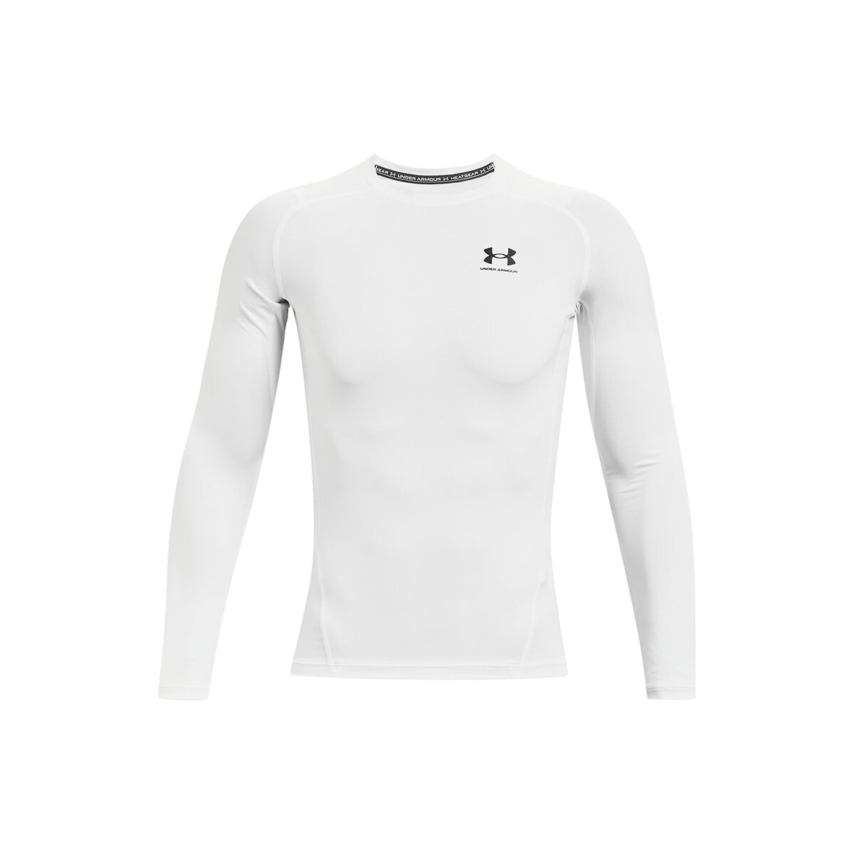 UA HeatGear® Armour Compression Long Sleeve weiß XXL